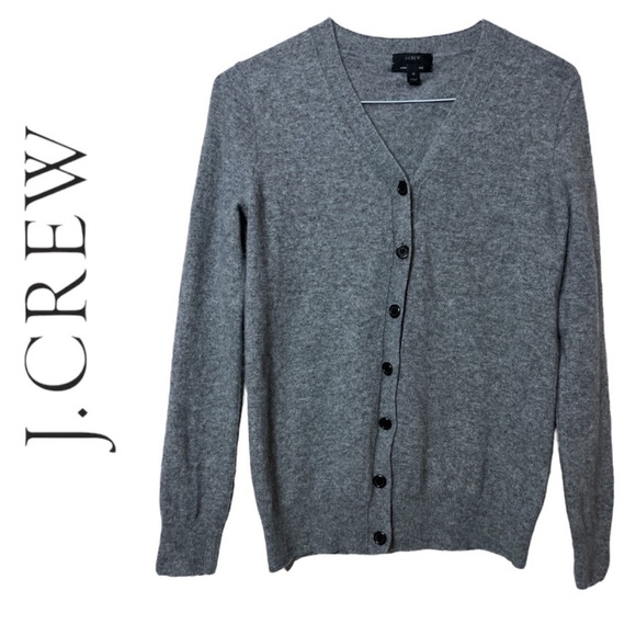 JCrew Wool/cashmere Grey Button Down Cardigan Size XS - Picture 3 of 9